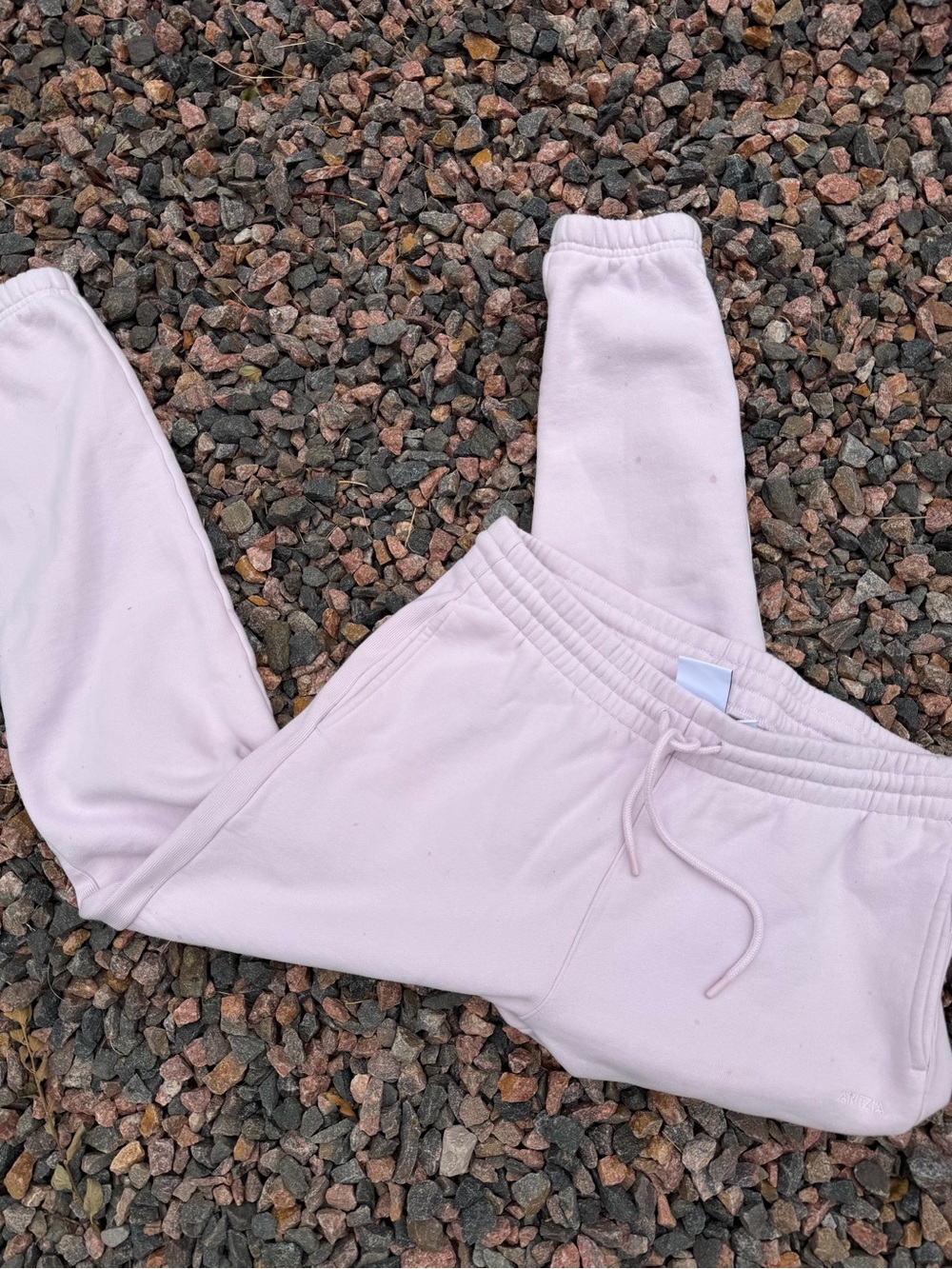 Aritzia Light Pink Drawstring Sweatpants